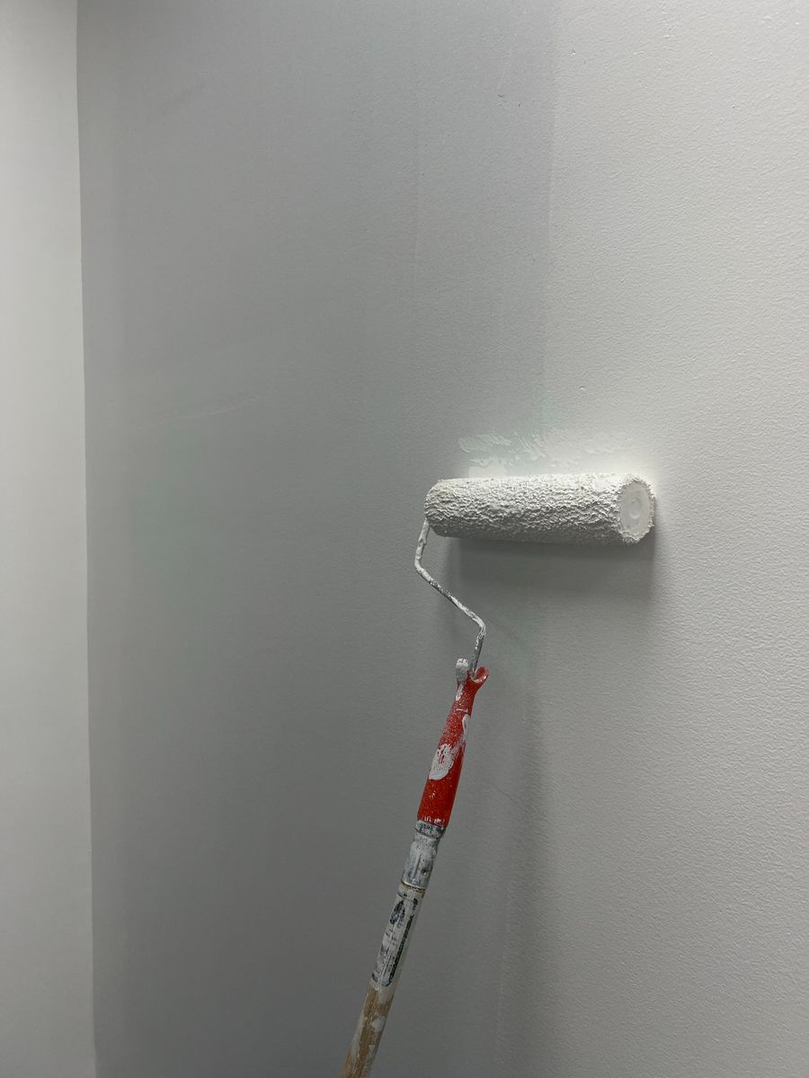 Interior trim and wall painting work